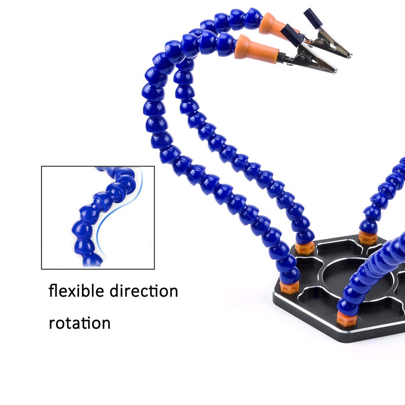 YoungRC Soldering Station with 6 Flexible Soldering Helping Hand Arms Soldering Tool for DIY Soldering,Assembly, Repair, Modeling, Hobby - Image 4